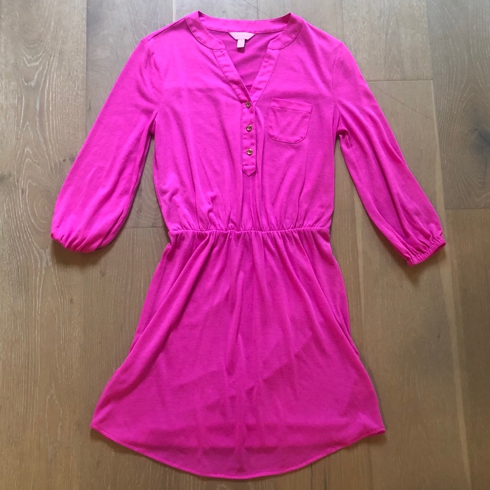 Pink Lilly Pulitzer mini dress! Great condition
